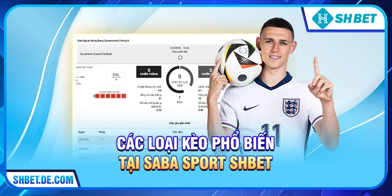Các loại kèo phổ biến tại SABA Sport SHBET